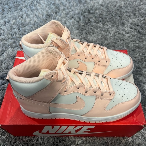 Nike Dunk High - Sail Crimson Tint (Womens) - Sz 10.5 - Mens 9 - Picture 4 of 7
